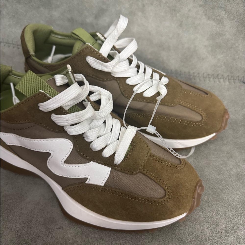 NWT Steve Madden CAMPO OLIVE MULTI SNEAKERS Sz 7,5 (no original box) - Picture 8 of 12